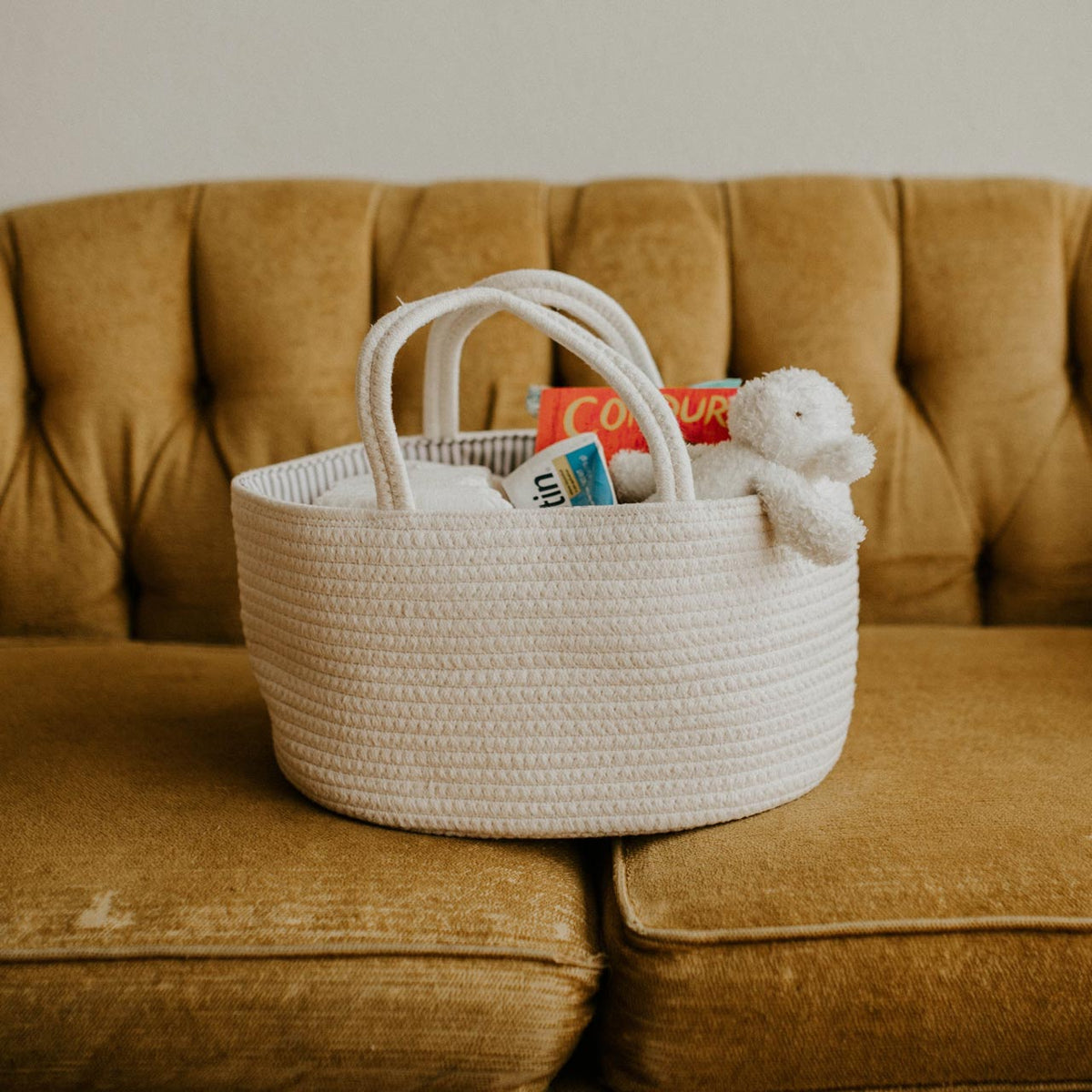 Panier à couches en corde