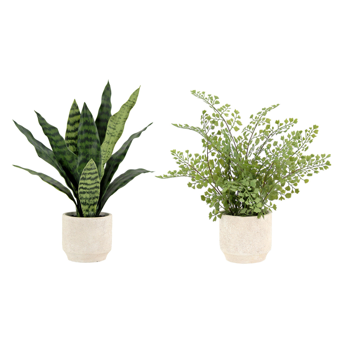Set di pianta serpente e felce artificiali da 16"