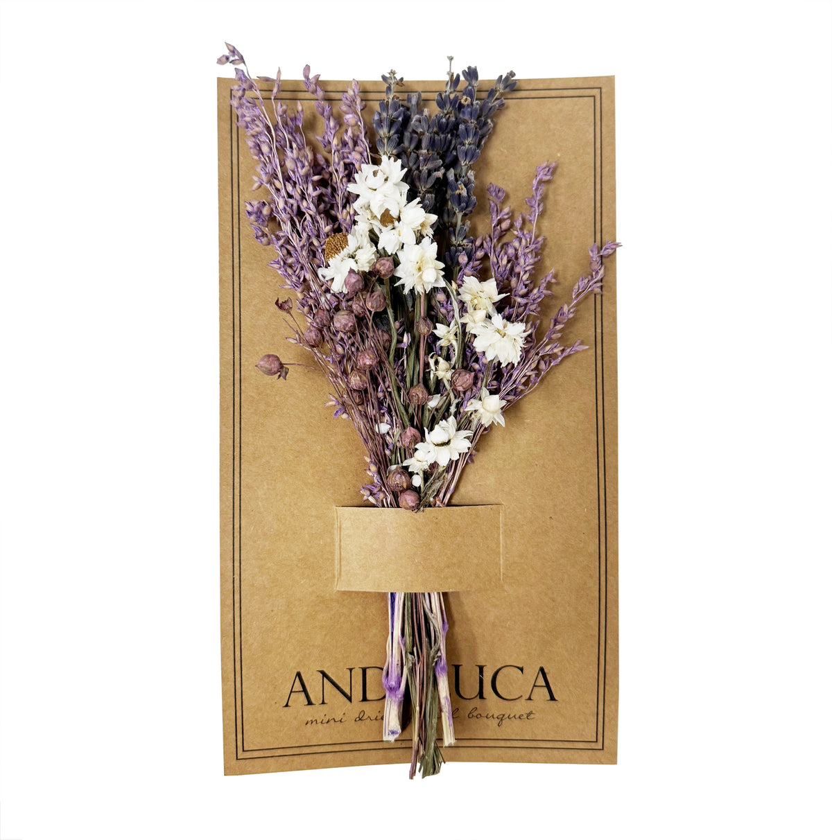Mini bouquet di fiori di campo alla lavanda