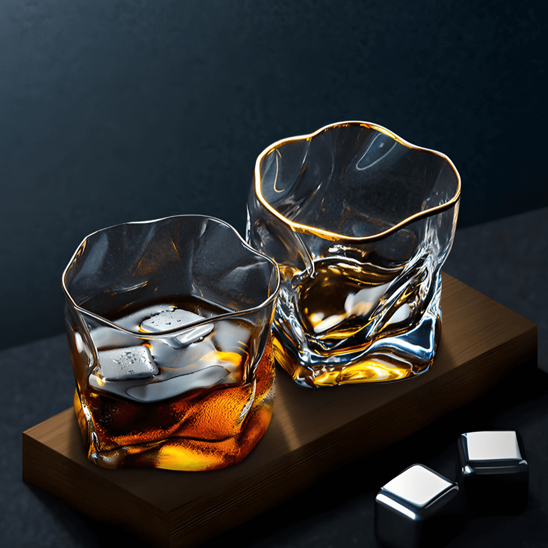 Bicchiere da whisky in cristallo giapponese Gold Hoshi