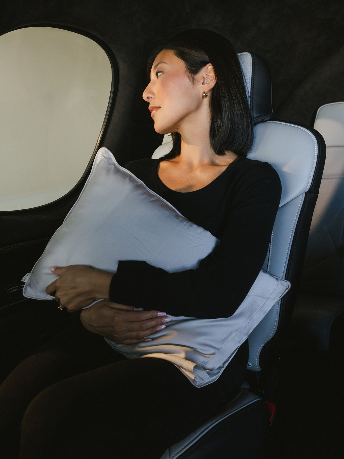 Cuscino da viaggio in fibra alternativa al bambù