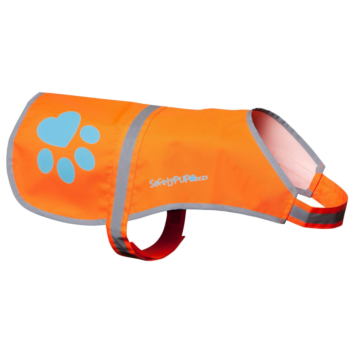 Gilet catarifrangente per cani ad alta visibilità, taglia M, torace 78,1 cm x collo 59,7 cm, arancione