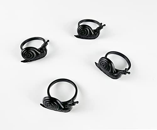 Nature's Touch Snail Metal Napkin Rings