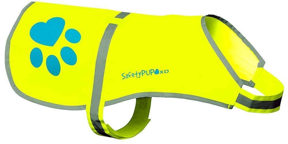 Gilet riflettente per cani ad alta visibilità, taglia M, giallo