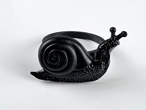 Nature's Touch Snail Metal Napkin Rings