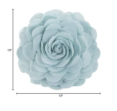 Eva's Flower Garden Decorative Throw Pillow (13" Round)