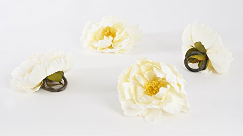 Handmade Peony Napkin Rings