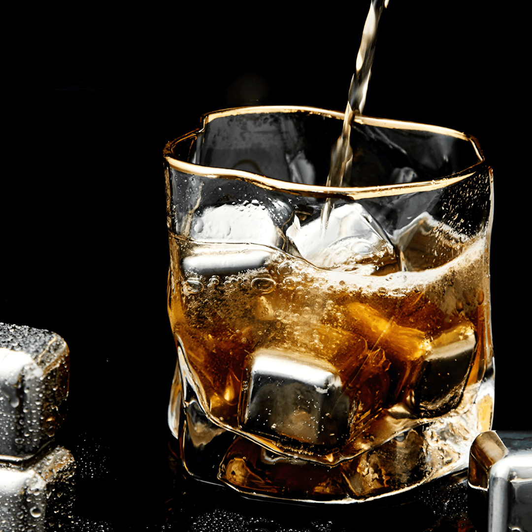 Bicchiere da whisky in cristallo giapponese Gold Hoshi