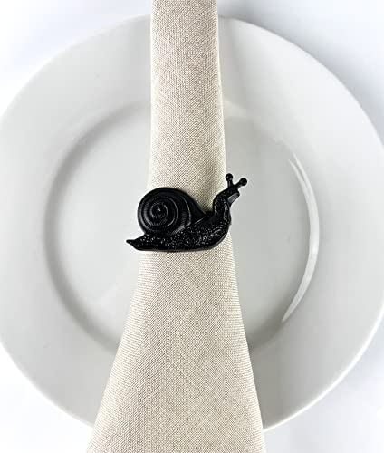 Nature's Touch Snail Metal Napkin Rings