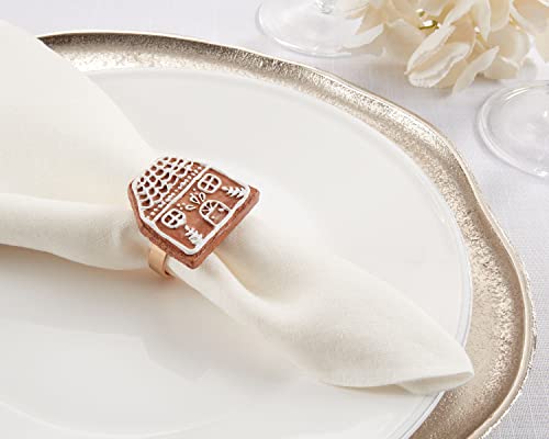 Christmas Gingerbread Star Design Napkin Rings