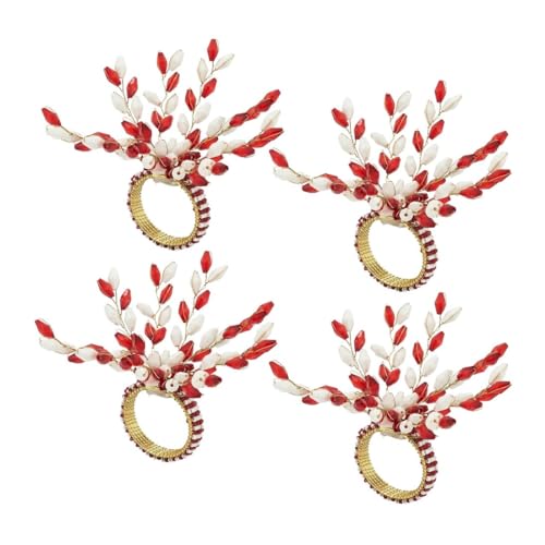 Glamorous Beaded Festive Decorative Napkin Rings