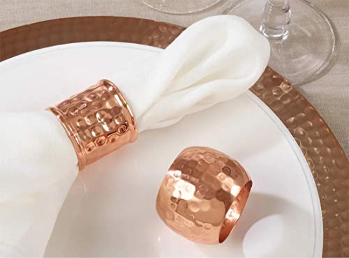 Moscow Mule Hammered Design Metal Napkin Rings