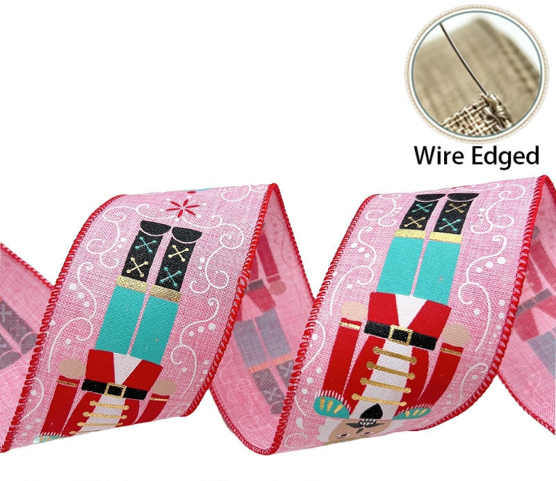 Nutcracker Soldier Jute Twine Burlap Ribbon