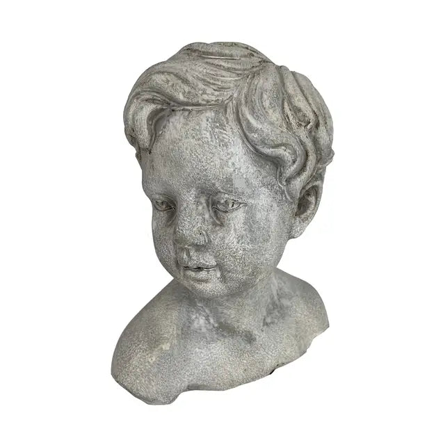 Cement Boy Statue