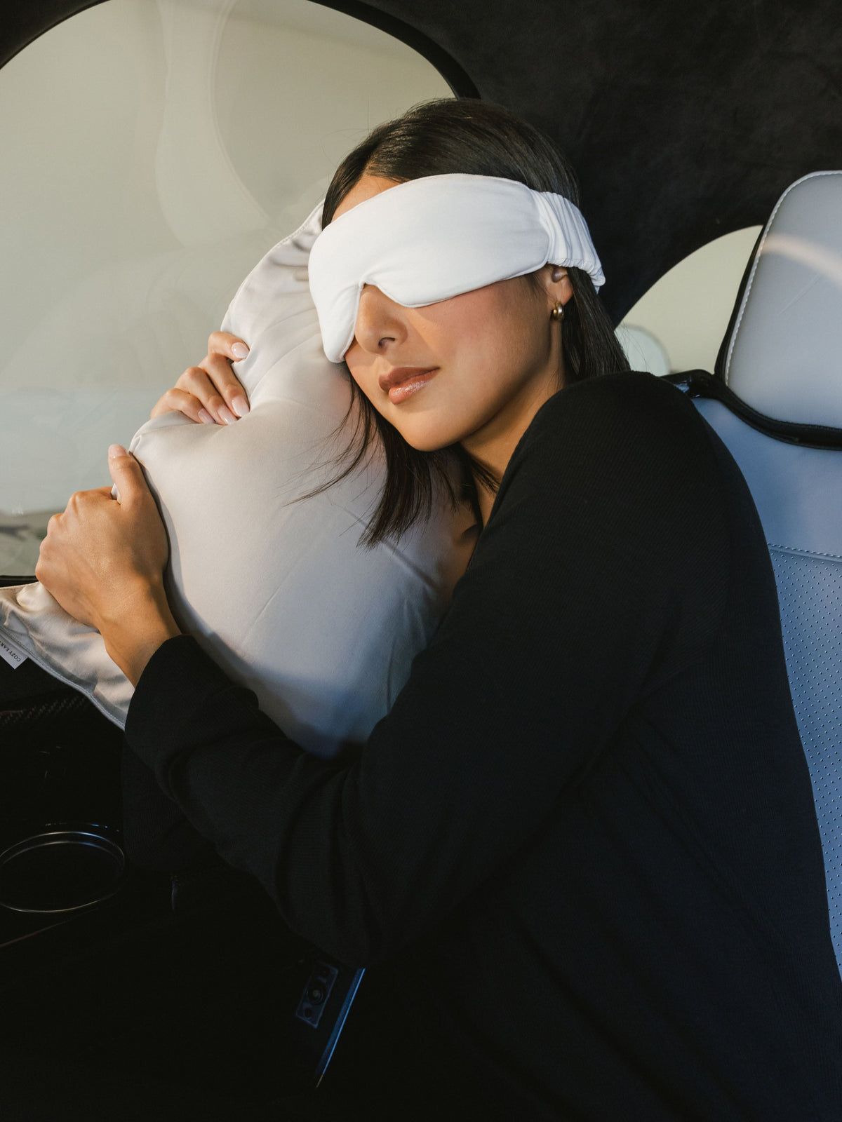 Cuscino da viaggio in fibra alternativa al bambù