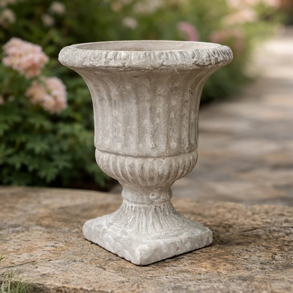 CEMENT URN PLANTER