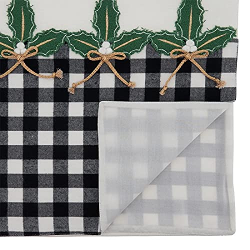 Buffalo Plaid Holly Table Runner 16" W x 72" L