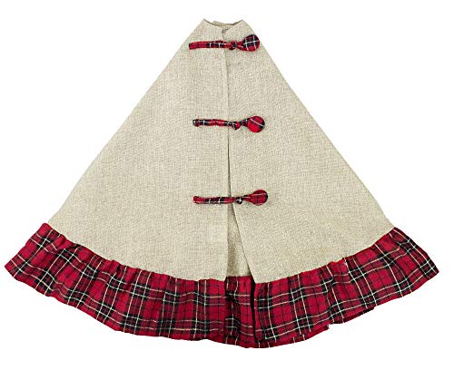 Holiday Tartan Plaid Dazzle Christmas Decorative Tree Skirt