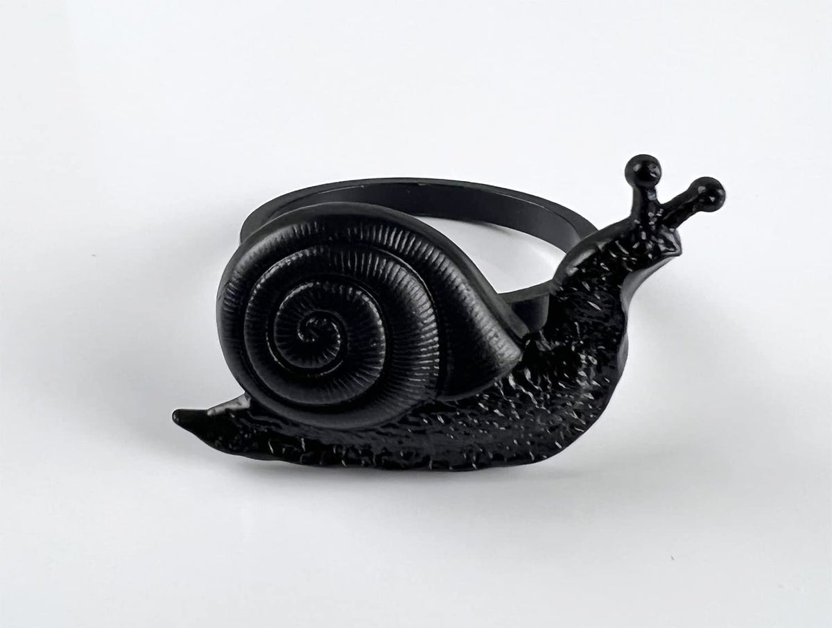 Nature's Touch Snail Metal Napkin Rings