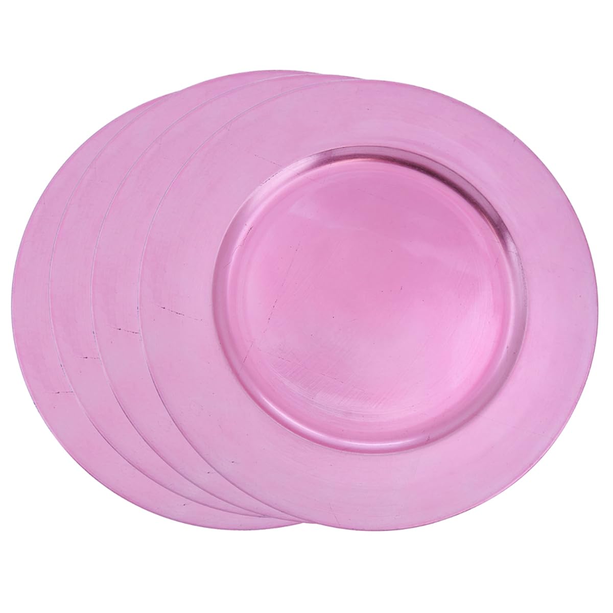 Fennco Styles Classic Rustic Deisgn Holiday Decorative Charger Plates 13" Round, Set of 4