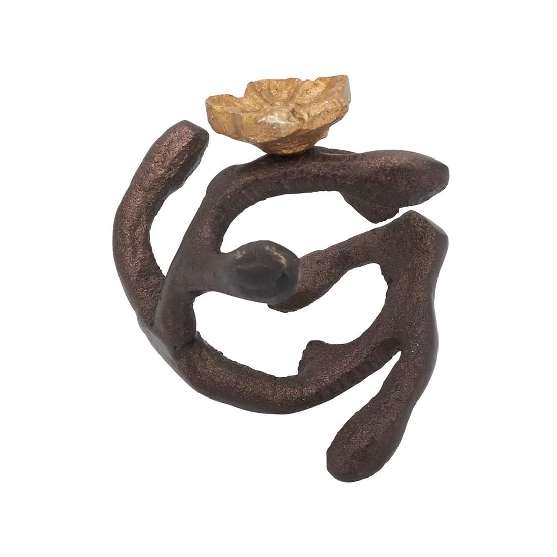 Modern Orchid Twigs Aluminum Napkin Rings