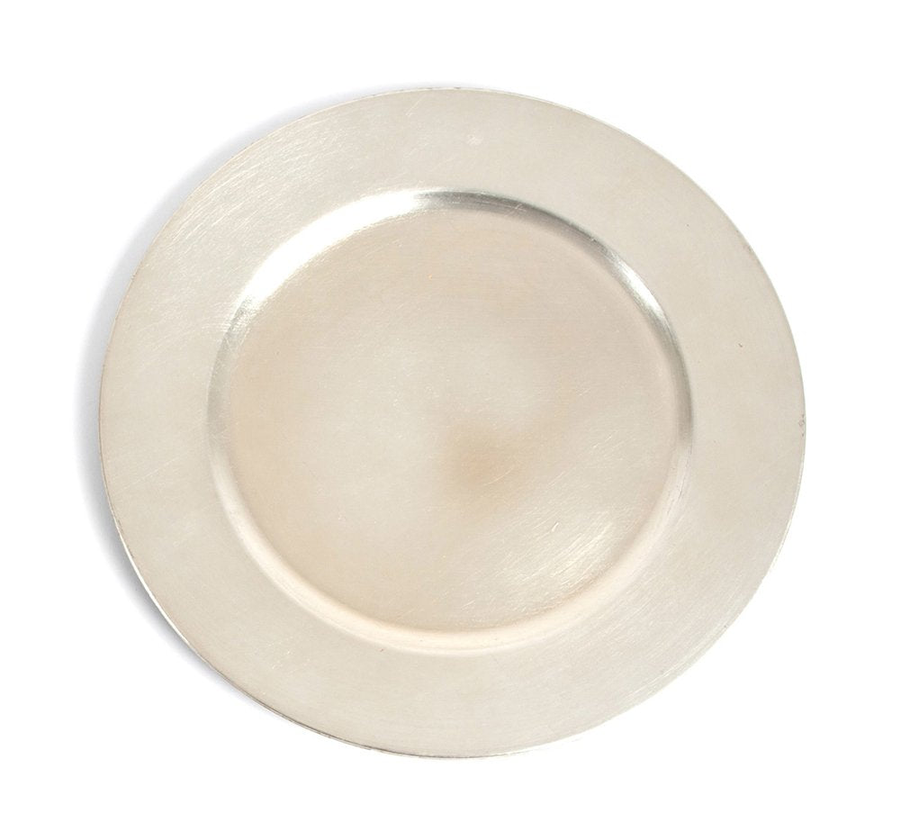Fennco Styles Classic Rustic Deisgn Holiday Decorative Charger Plates 13" Round, Set of 4