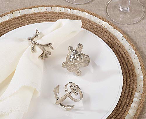 Silver Brass Casual Napkin Rings