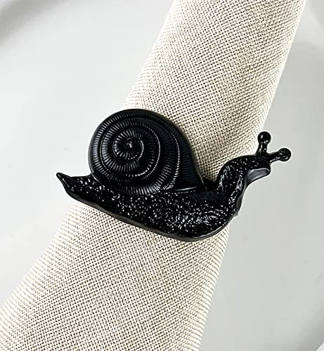 Nature's Touch Snail Metal Napkin Rings