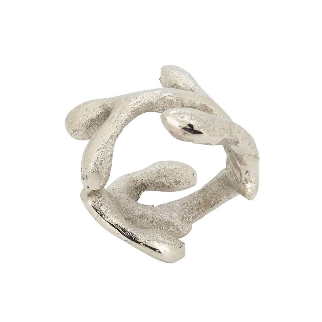 Modern Twigs Aluminum Napkin Rings