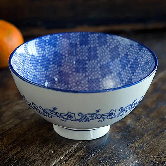 Small Bowl with Blue and White Decoration - IV