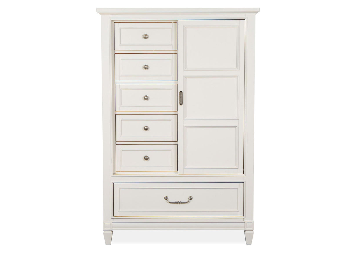 Willowbrook - Commode haute - Blanc coquille d'œuf avec léger effet patiné