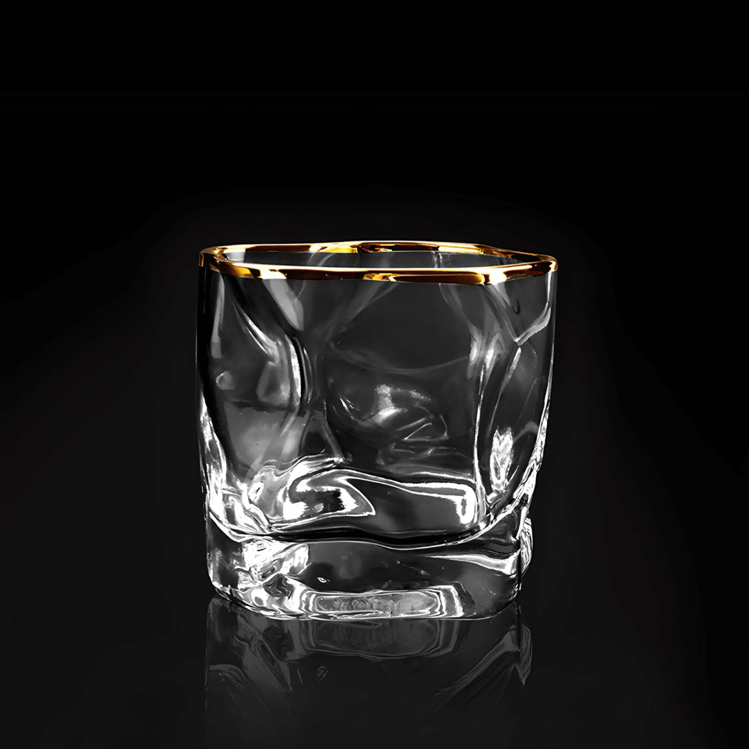 Bicchiere da whisky in cristallo giapponese Gold Hoshi