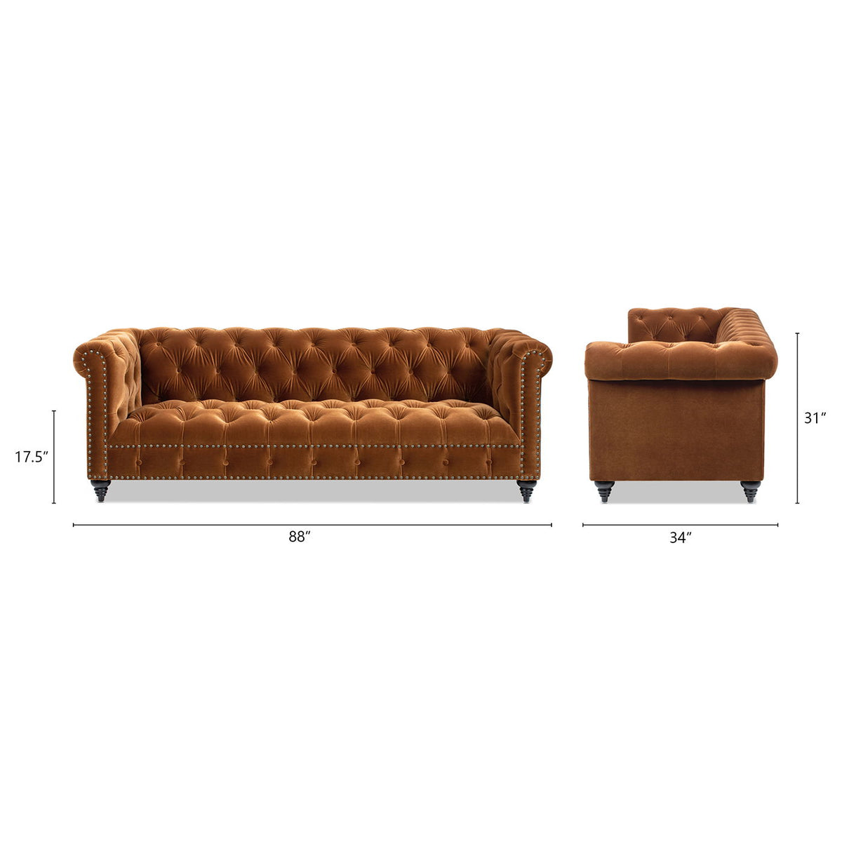 Canapé Chesterfield capitonné - Alto