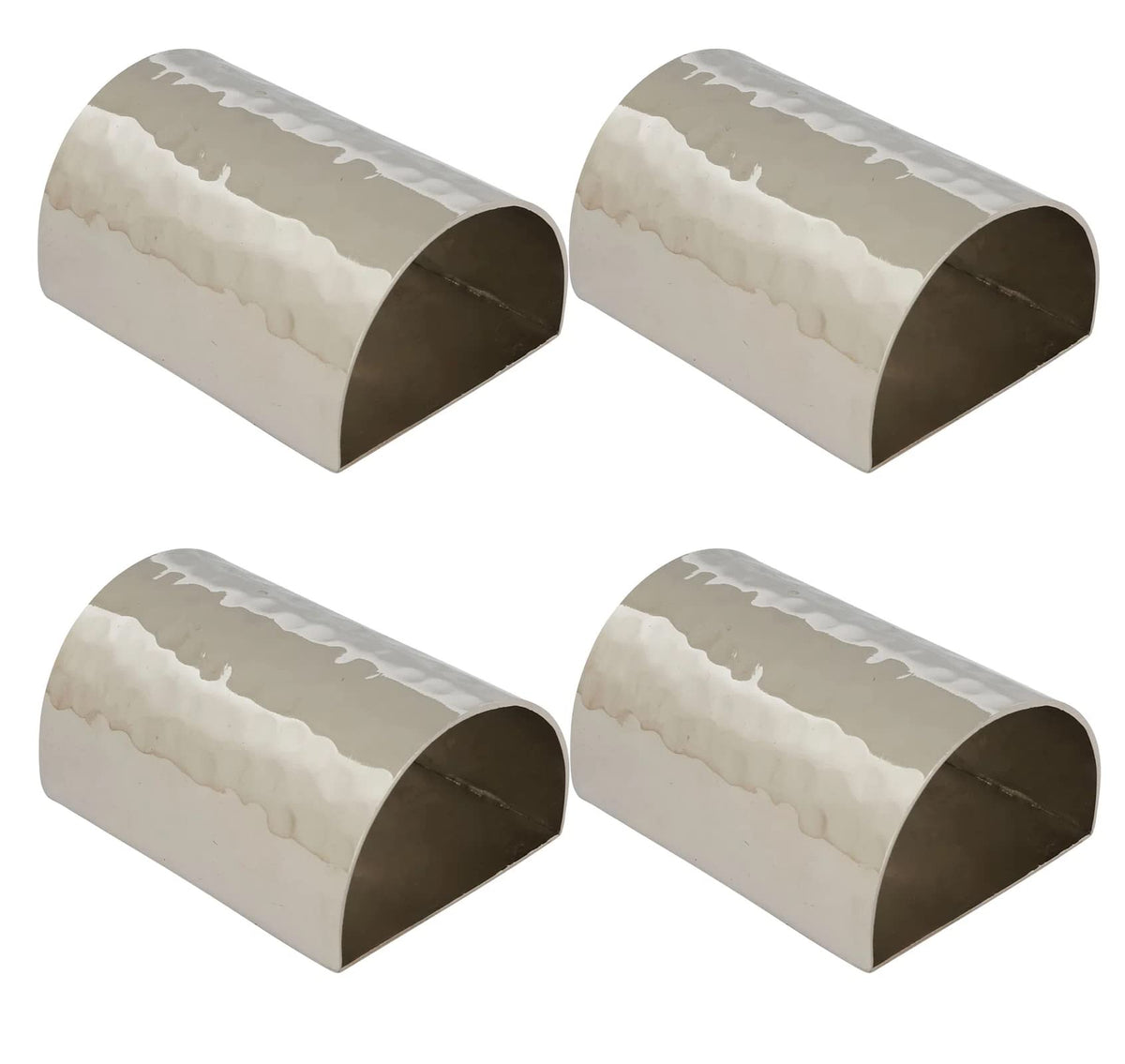 Glamour Hammered Design Brass Napkin Rings