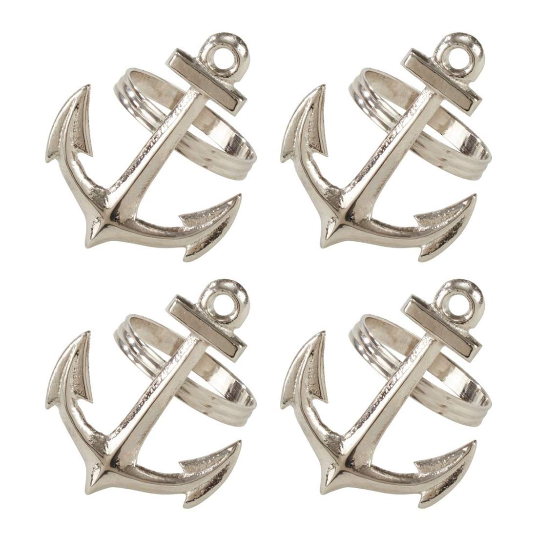 Silver Brass Casual Napkin Rings