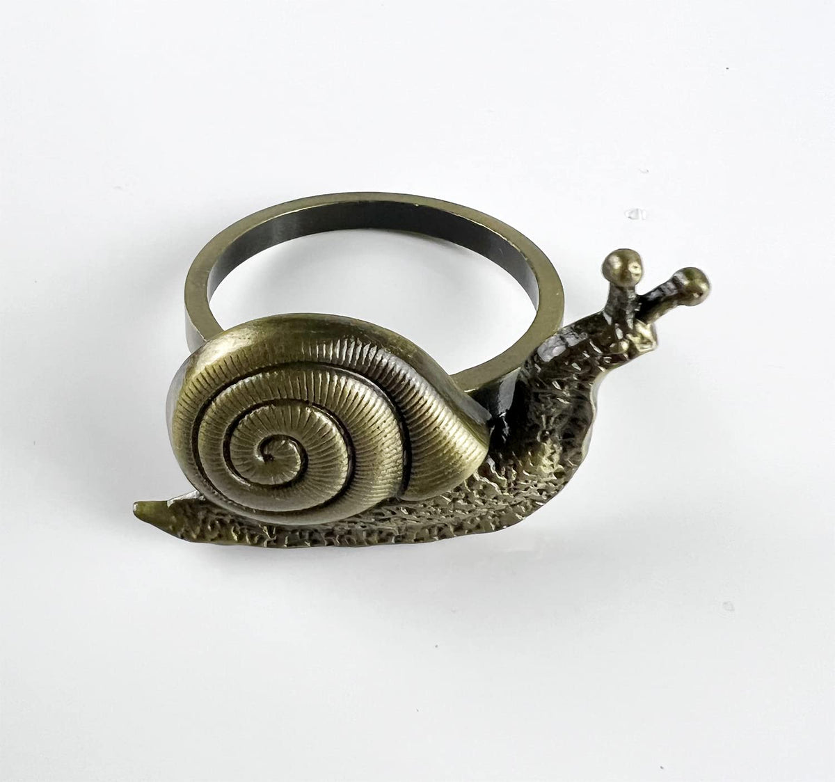 Nature's Touch Snail Metal Napkin Rings