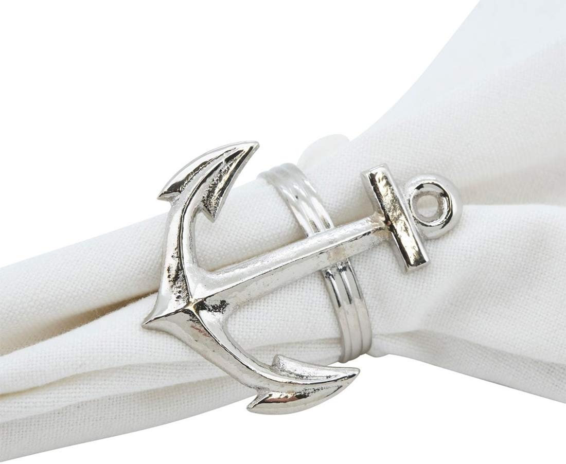 Silver Brass Casual Napkin Rings