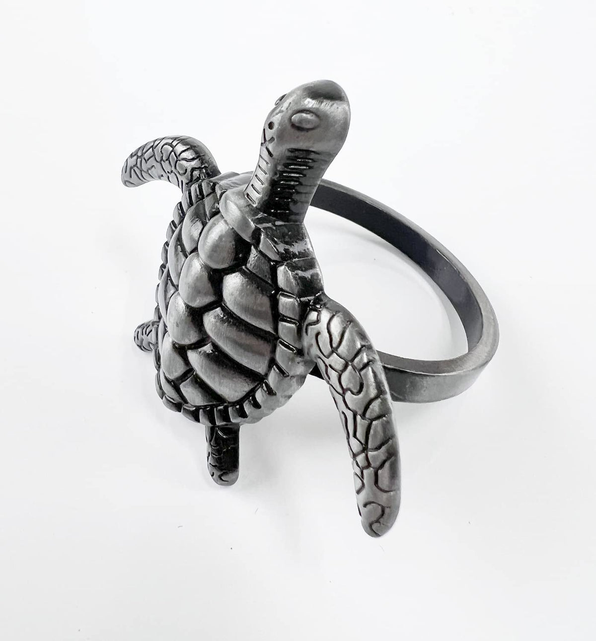 Nature's Touch Sea Turtle Metal Napkin Rings