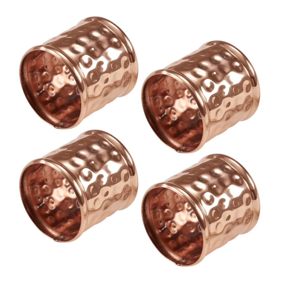 Moscow Mule Hammered Design Metal Napkin Rings