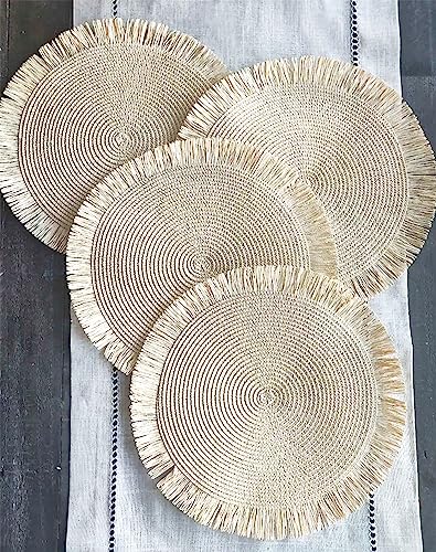 Handwoven Fringe Boho Placemats