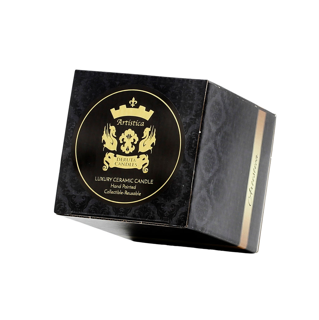 BOUGIES DERUTA : Bougie évasée de luxe précieux motif RAFFAELLESCO DELUXE