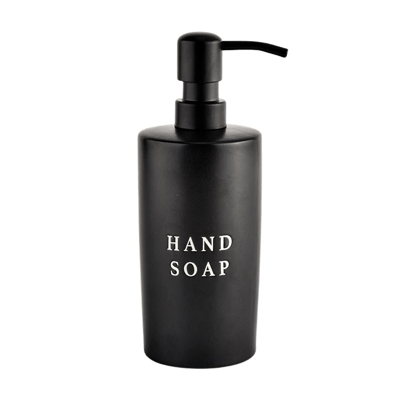 Dispenser per sapone liquido in gres nero da 15 oz