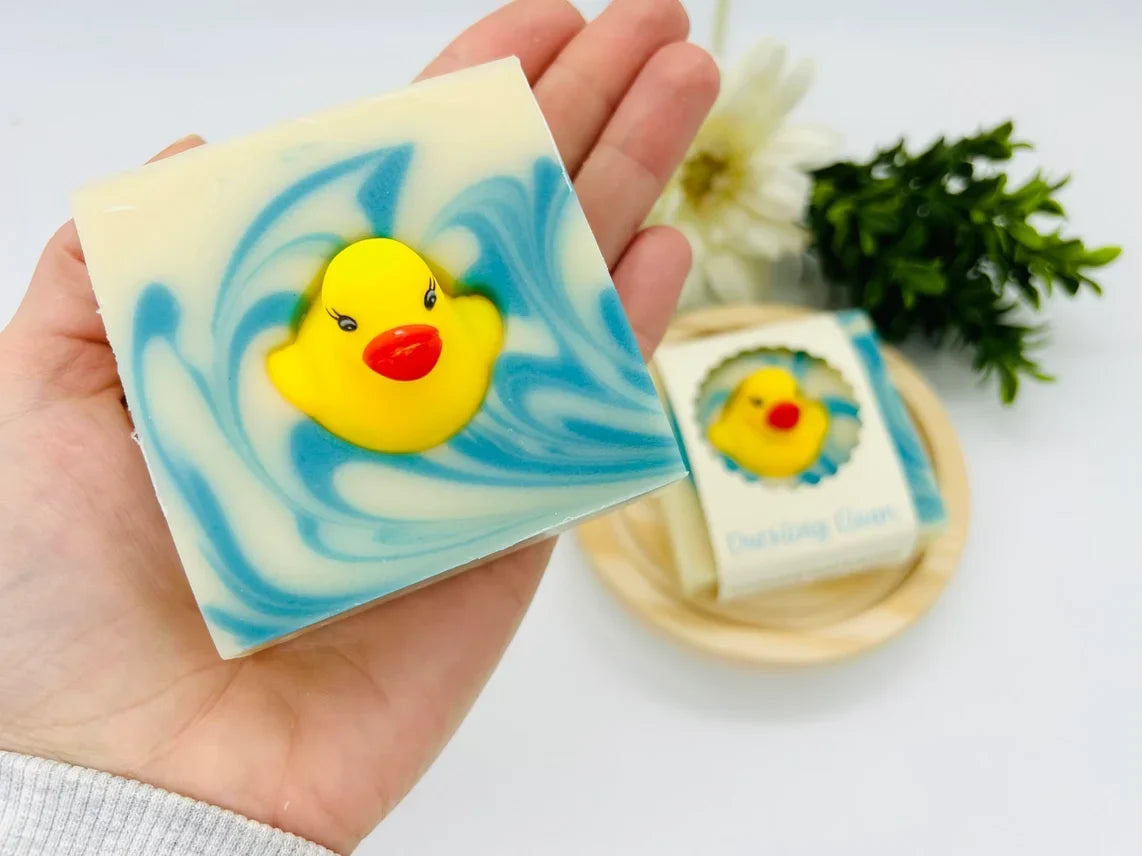 Saponetta artigianale Duckling per bambini – Sapone vegano lavorato a freddo