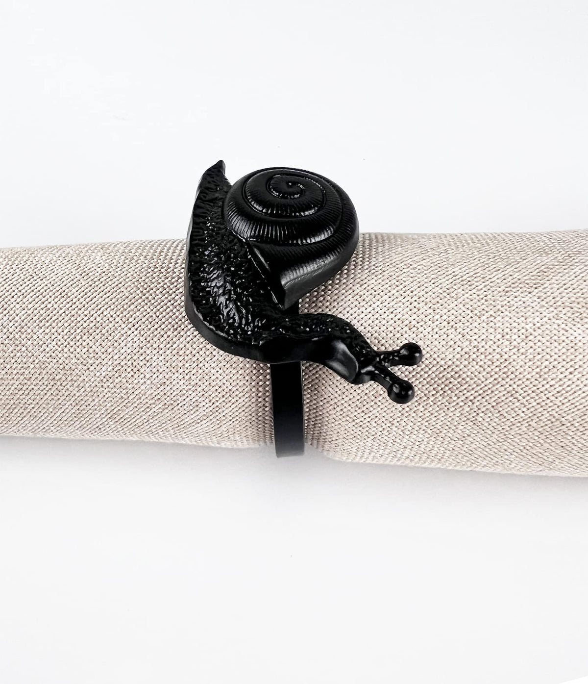 Nature's Touch Snail Metal Napkin Rings