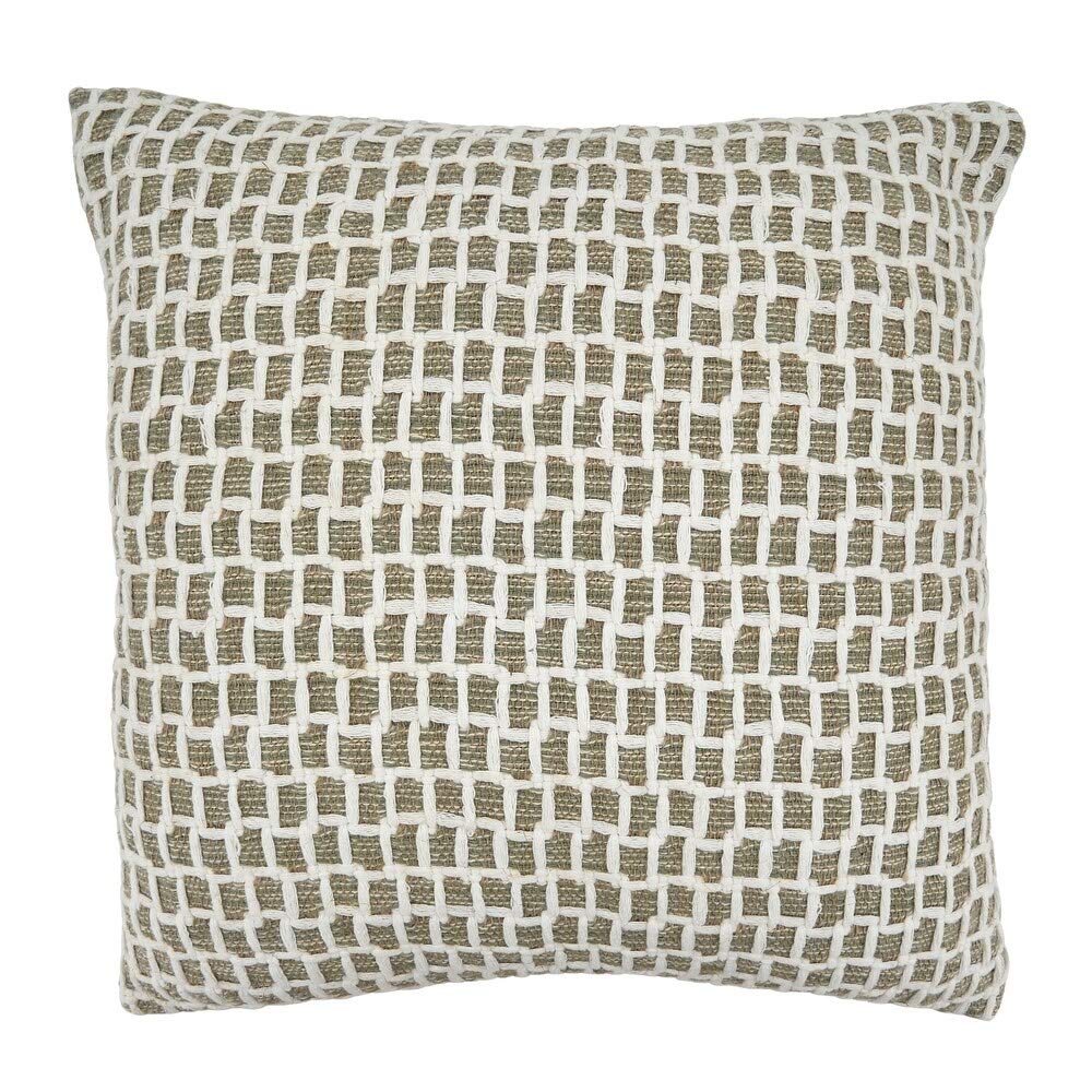 Natural Net Design Pure Cotton Decorative Throw Pillow