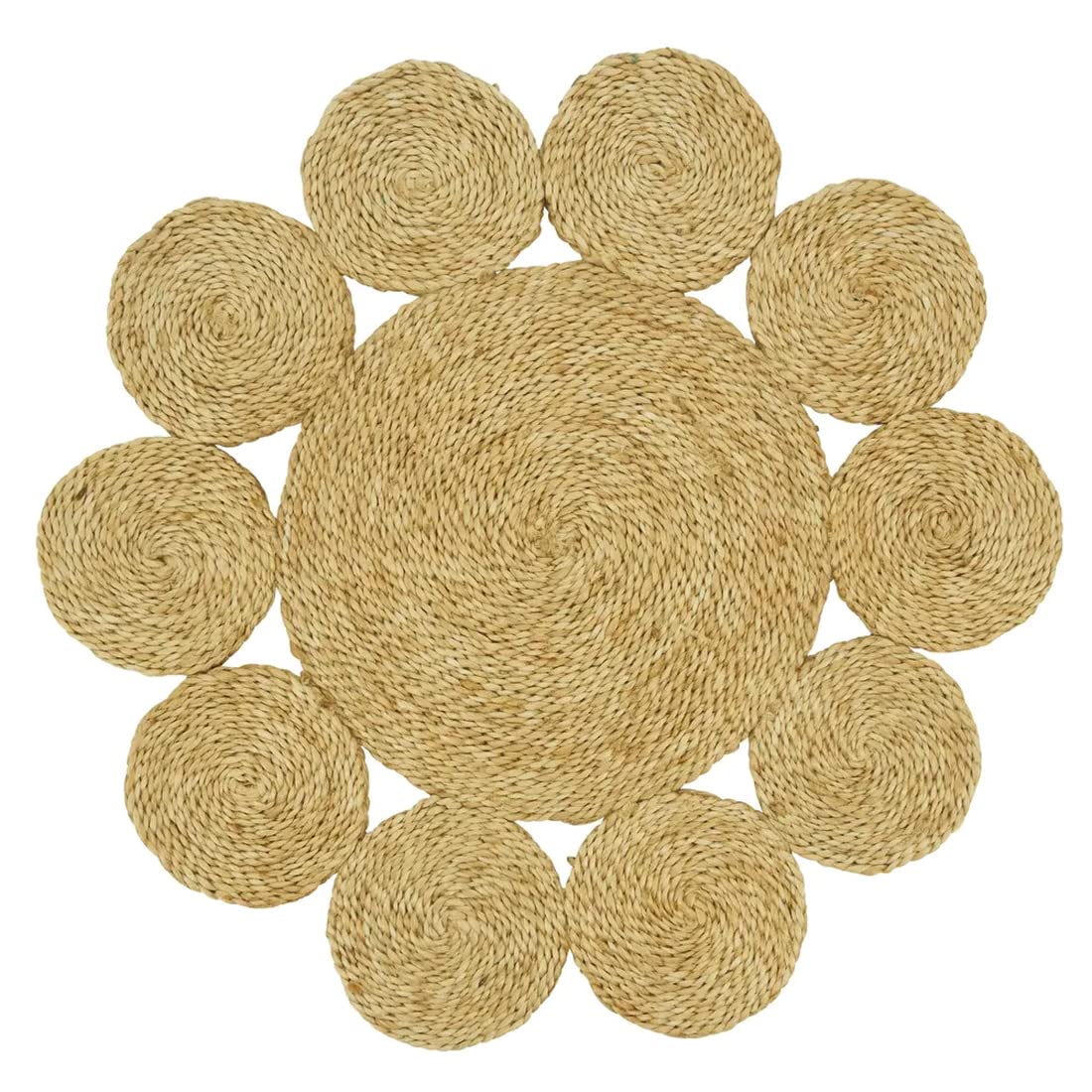 Handwoven Loopy Jute Placemats 16" Round