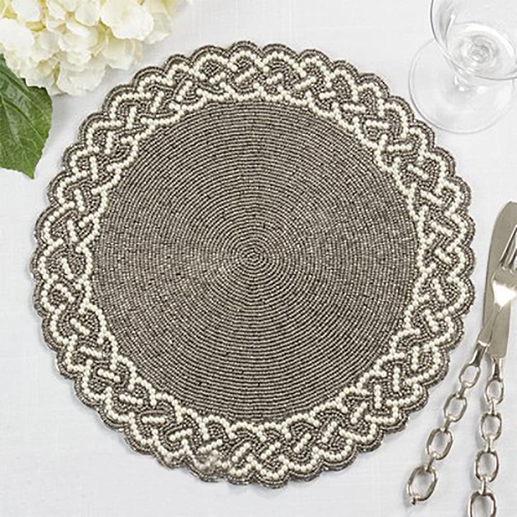 Elegant Hand Beaded Design Placemat
