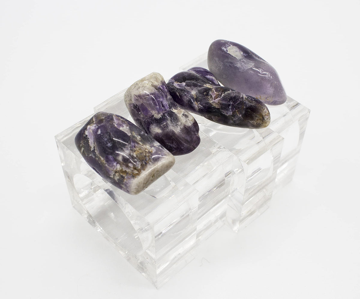 Fennco Styles Natural Stone Napkin Rings, Set of 4 - Natural Rock Napkin Holders for Home Décor, Dining Table, Banquet, Everyday Use and Special Occasion