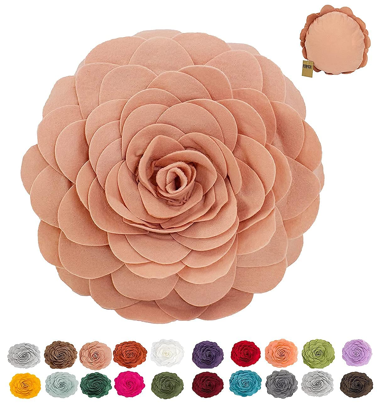 Eva's Flower Garden Decorative Throw Pillow