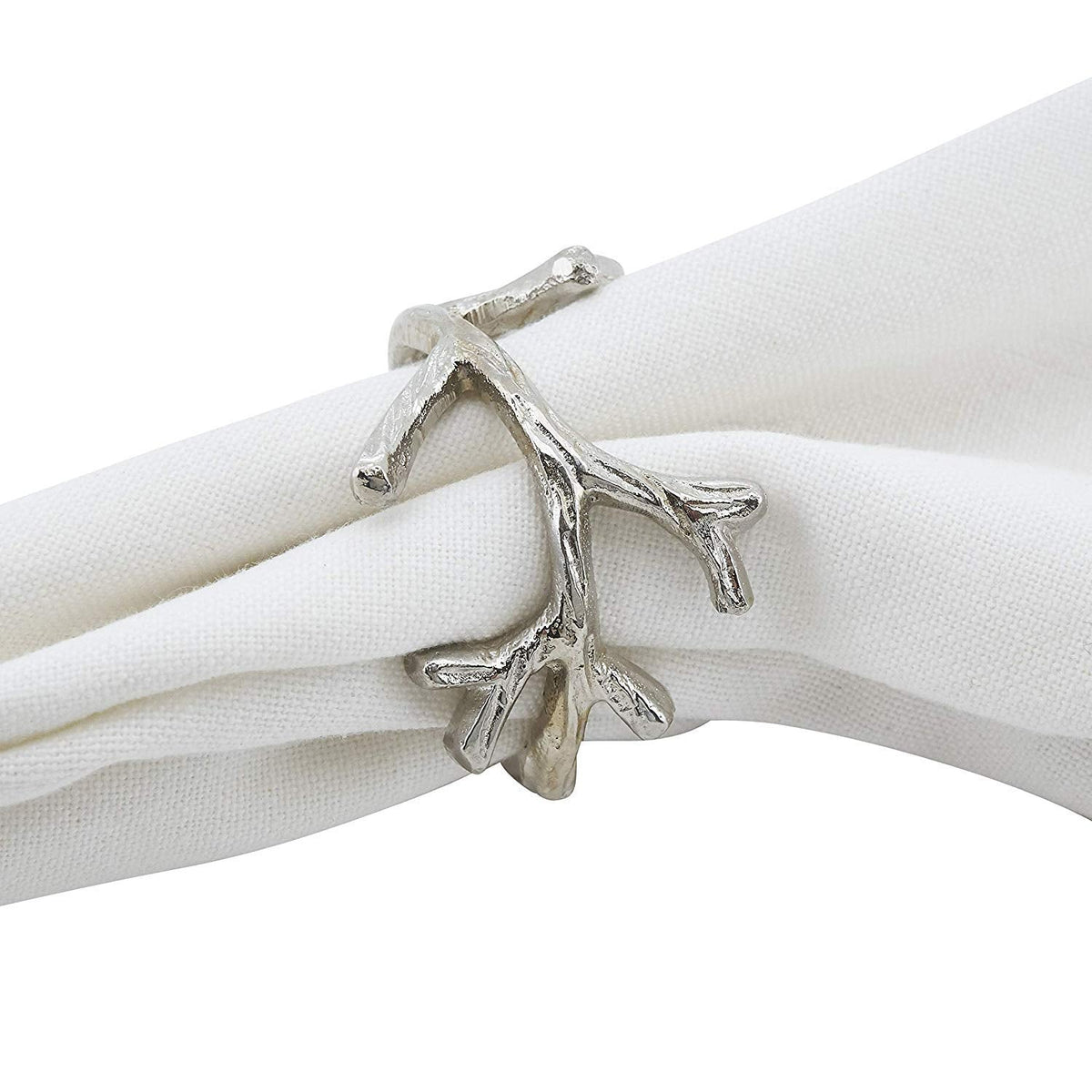 Silver Brass Casual Napkin Rings